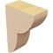 Ekena Millwork 2"W x 4"D x 6"H Classic Crestline Rough Cedar Woodgrain TimberThane Corbel, Primed Tan CORUR02X04X06CRERCPR - alternate 3